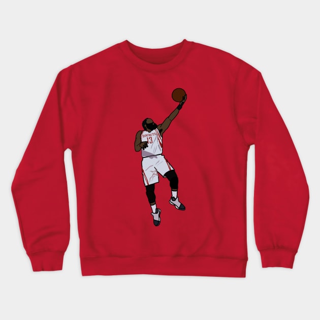 James Harden Lay - NBA Houston Rockets Crewneck Sweatshirt by xavierjfong